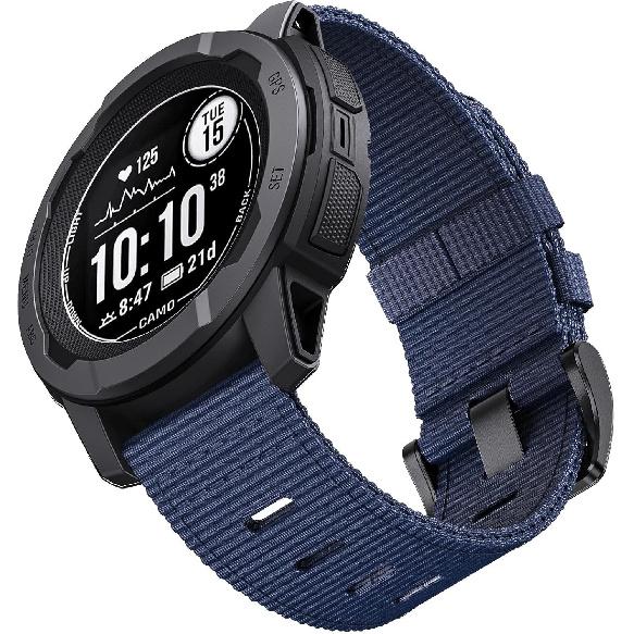 Nylon Rugged for Garmin Instinct 2/2X/3 Watch Band 45/50mm Breathable Wristband for Instinct Solar/Esports Tactical Band
