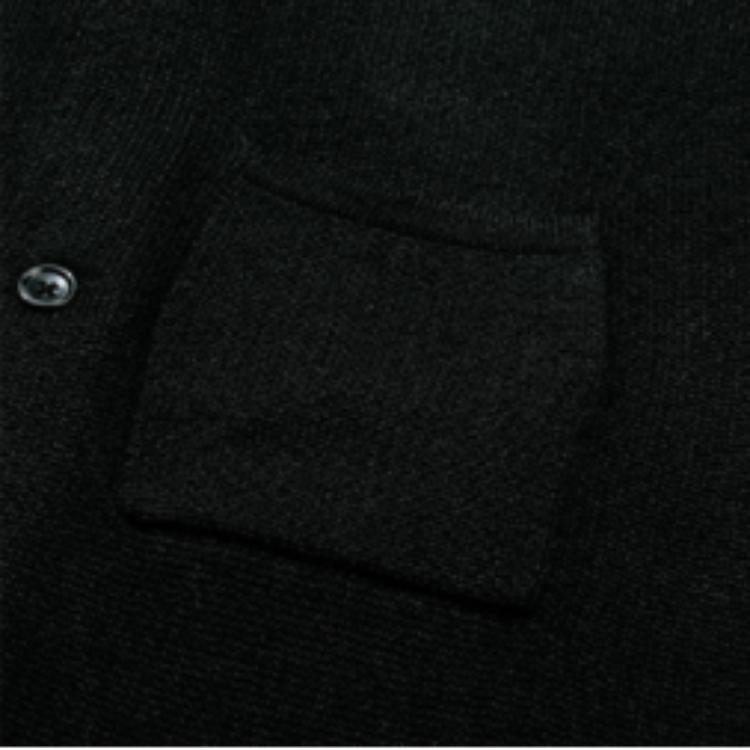 Uniqlo FW23 Серия U Однотонная Свободная Вязаная Рубашка-Куртка Унисекс Куртки Черный 462921-09