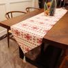 Christmas Snowflake Print Table Runner Christmas Party Dining Table Decoration Tablecloth