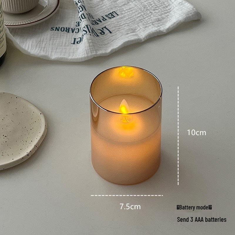 Светодиодная свеча-ночник с качающимся фитилем – Креативное настольное украшение для создания атмосферы в спальне