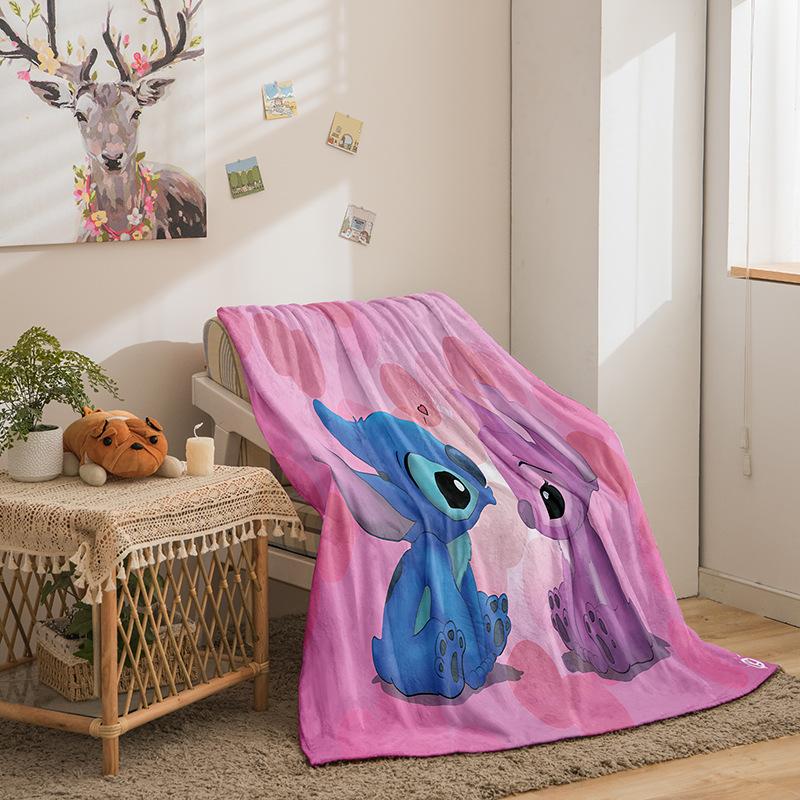 Фланелевое одеяло Riman Stitch Series, напечатанное на 3D-принтере, для дивана, утолщенное одеяло.