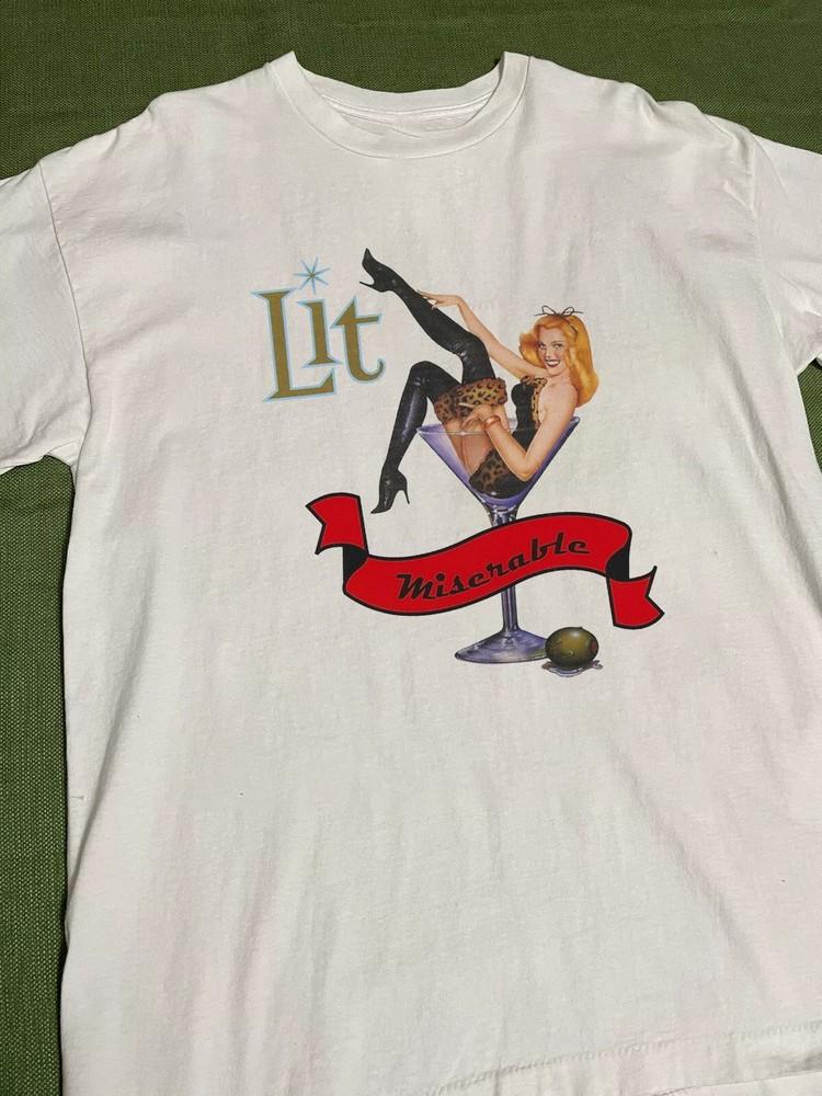 Lit Band Miserable Album Gift for Fan S to 5XL White FREE SHIPPING Unisex T-Shirt