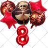 Итальянские Мозголомные Украшения для Детской Вечеринки на День Рождения Шары Tung Tungtung Sahur Telala Забавная Акула Украшения для Baby Shower Подарок