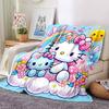 1 шт. Плед Hello Kitty Легкий фланелевый плед для дивана, кровати, путешествий, кемпинга, гостиной, офиса, дивана, кресла