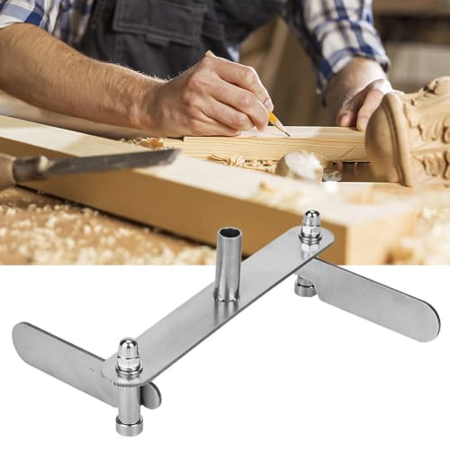 Marking Center Finder, Woodworking Precision Gauge Scriber, Center Finder, Woodworking Scriber, 0-60mm/40-100mm, Marking Center, Line Drawing, Stainle