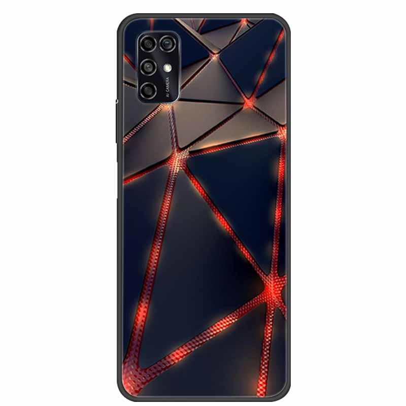 Для ZTE Blade V2020 Умный Чехол Черный Бампер Силикон ТПУ Мягкий Чехол-Крышка для Телефона Для ZTE Blade V20 Smart 8010 Funda Мультяшный Coque