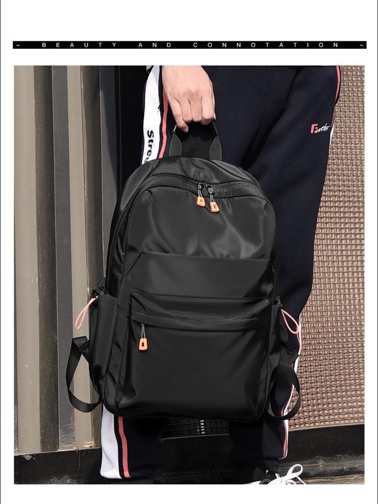 Мужской рюкзак Oxford Canvas большой вместимости 2023 года с USB-портом, для путешествий на открытом воздухе и использования в школе, с напечатанным логотипом