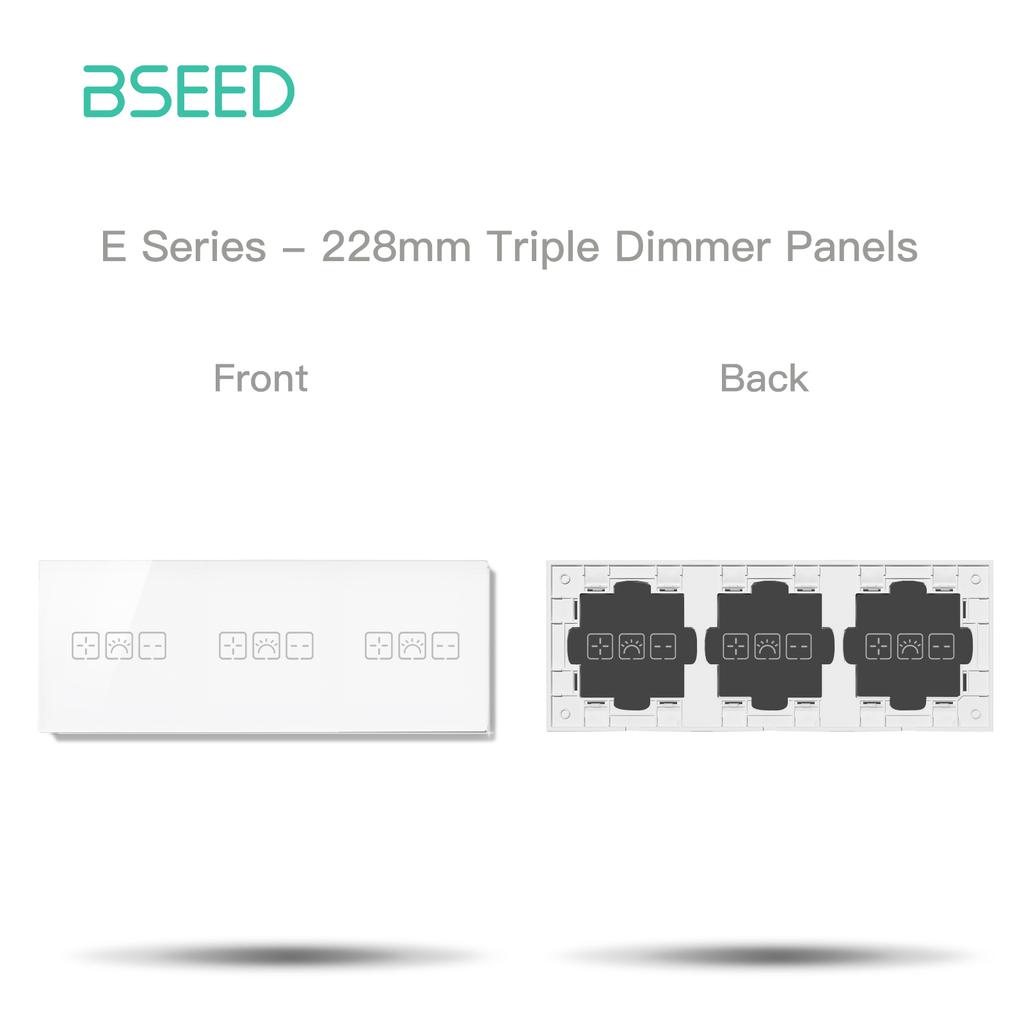 BSEED Wifi Диммер Настенный выключатель света 1/2/3 клавиши Умный сенсорный выключатель Функция Основание Стеклянная передняя панель DIY Детали Свободная комбинация