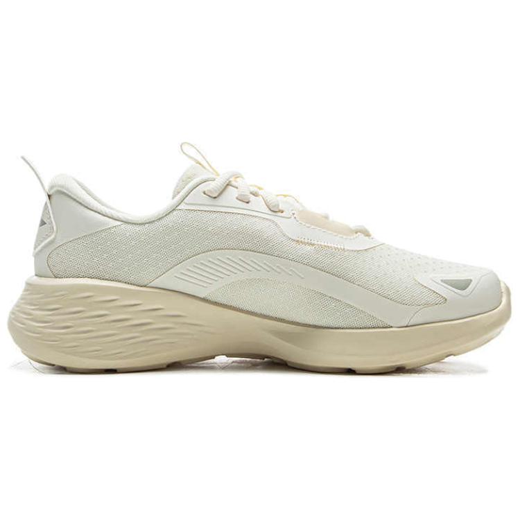 Li Ning Light Cloud Нескользящие Износостойкие Низкие Повседневные Беговые Кроссовки Женские Цвет Экрю ARSU128-4