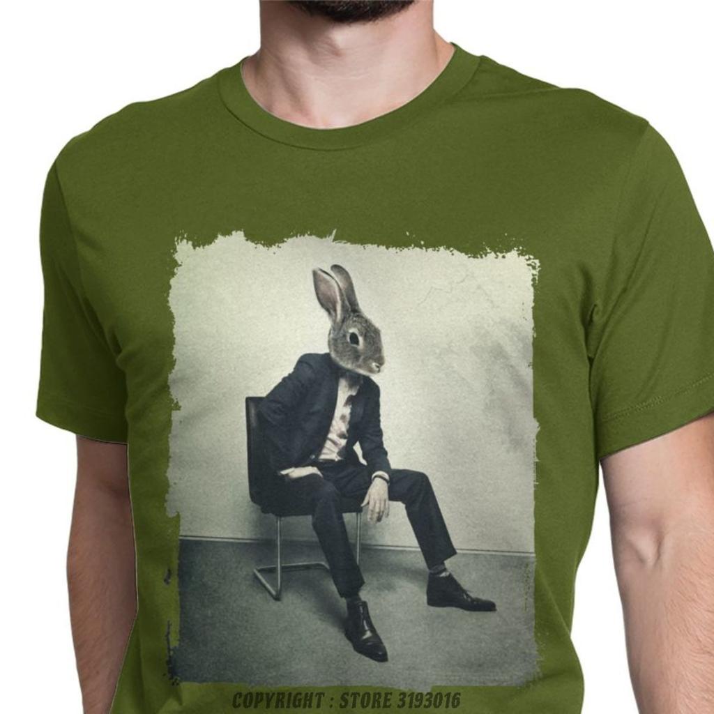 Стильные Мужские 3D Футболки с Кроликом Rusty Lake Game Ретро Футболки Camisas С Круглым Вырезом Премиум Хлопок Спортивные Унисекс Топы Футболка
