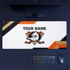 Custom Name,Anaheim Ducks Mouse Pad, Large Gaming Desk Mat, Non-slip XXL Mousepad for Laptop & Tablet, Mini PC Playmat with Stitched Edges