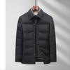 Men's Down Jacket Winter Middle-aged and Elderly Lapel Light and Thin High-end Milk Silk Business Casual Jacket