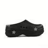 adidas Оригинальные AdiFOM Stan SmithMule EVA Граффити Нескользящие Закрытый Носок Тапочки Женские Черно-Серые IE4626()