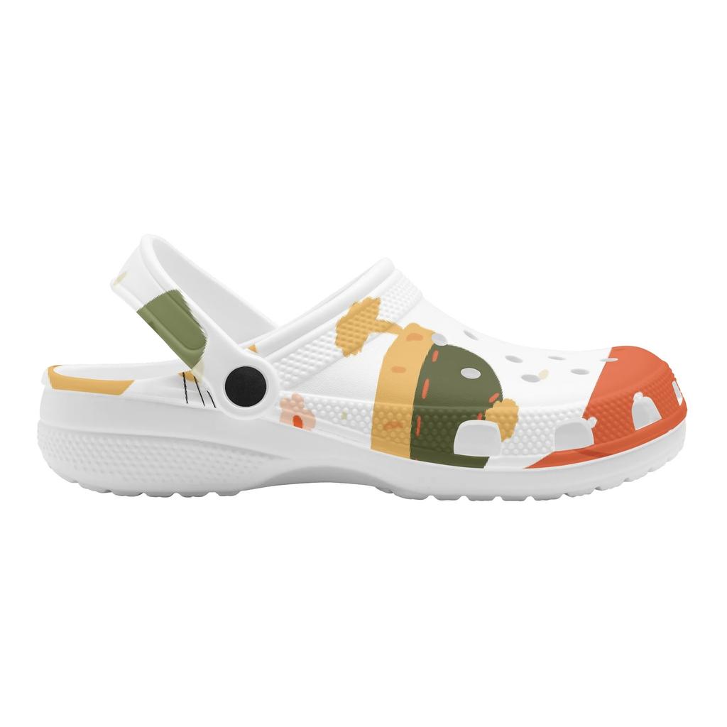 Cartoon Printed EVA Clogs Unisex Quick Dry Slip On Flexible Garden Shoes Beach Pool Bathroom Home Summer Sandals Comfort Fit