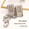 White Diamond Tpu Fit For Lexus Nx Is Rx Es Gx Lx Ls Ux Gs 200 260 300 350 Nx200 Nx300 Rx350 Es300 Auto Key Fob Cover Case Auto Accessories
