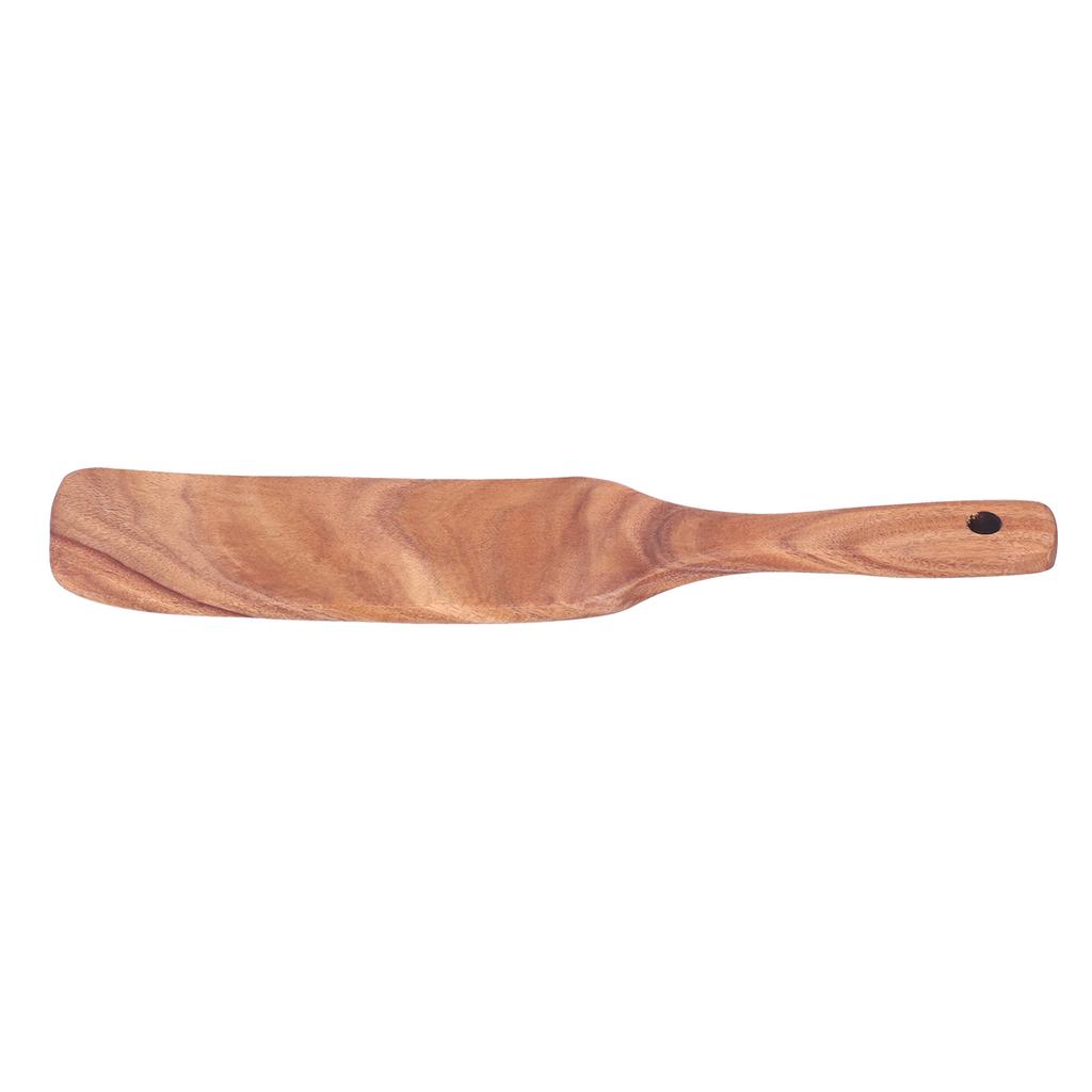 Teak Spatula Wooden Steak Pizza Cooking Salad Frying Spatula for Business Gifts Home KitchenLarge Shovel 13.8x2.4inch