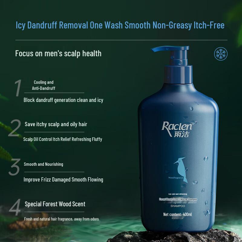 RACLEN Forest Wood Anti-Dandruff & Repair Shampoo Set
