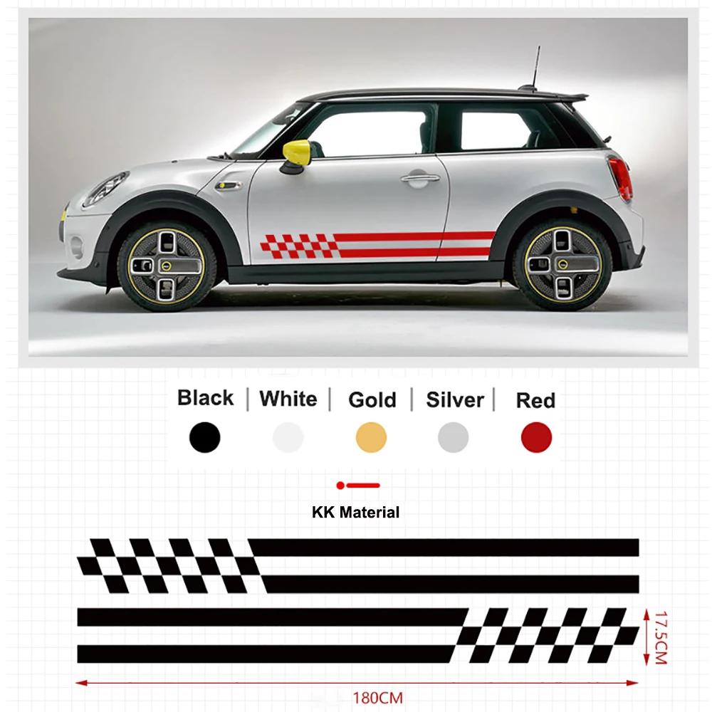Car Door Side Body Waist Skirt Decal Stickers Trim for MINI Cooper ClubmanF54 F55 F60 R55 R56 R60 Countryman Accessories qclyn77