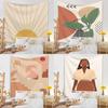 Tapestry Living Room Background Mural Beach Mat Home Decoration Simple and Fresh Character Wall Hanging