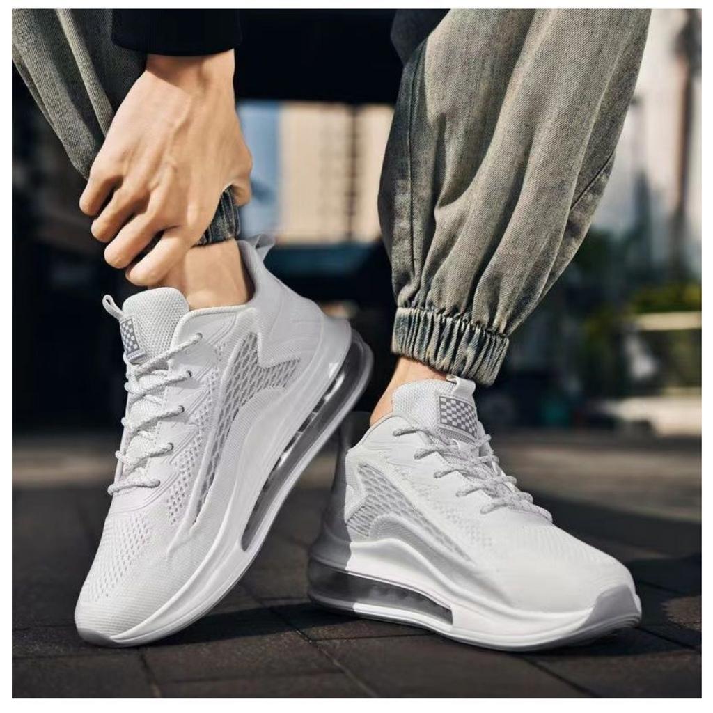 Мужская обувь Кроссовки для бега с полной ладонью, дышащие кроссовки большого размера с толстой подошвой, мужская спортивная повседневная обувь