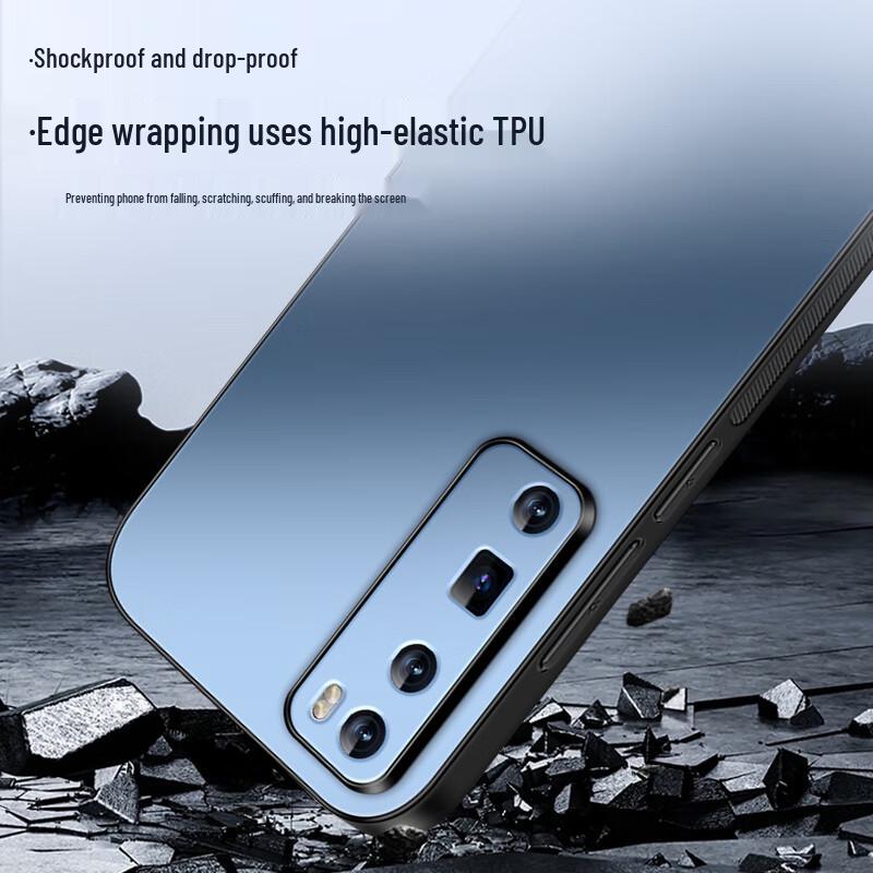 Матовый чехол полной защиты Shangsu AG для Huawei Nova 7/7 Pro