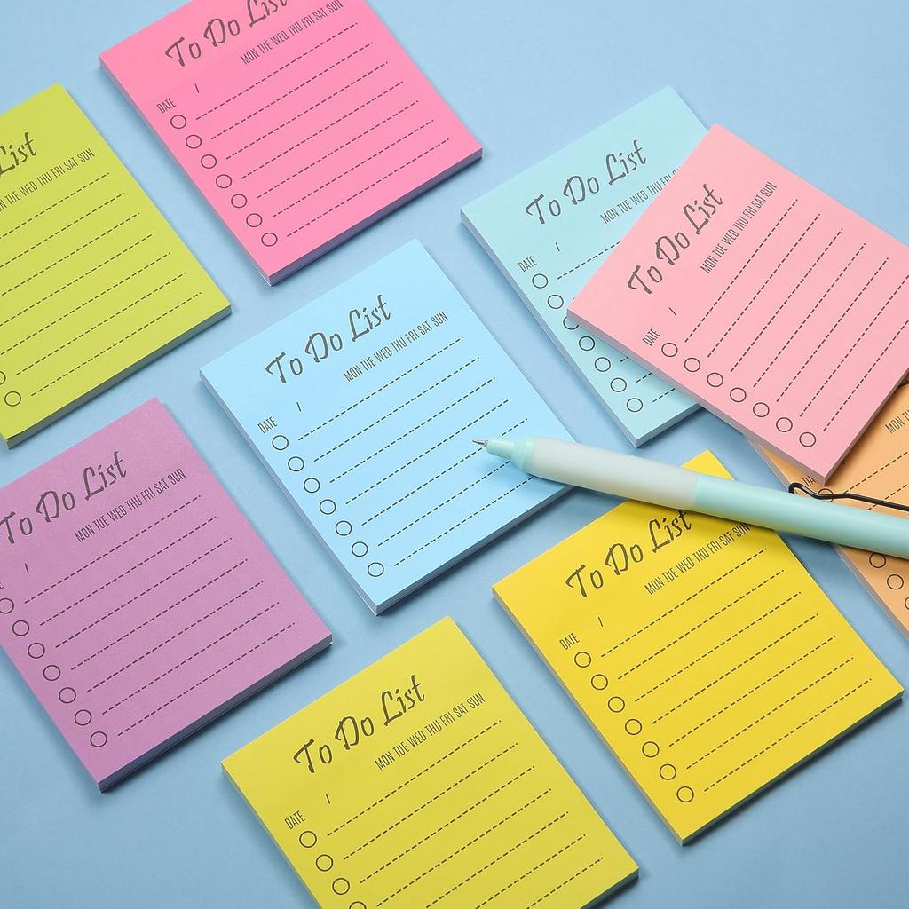 Mr. Pen- to Do List Sticky Notes, 3.5"x3", 9 Pads, 450 Sheets, Stylish Vertical to Do List Notepad, Lined Sticky Notes