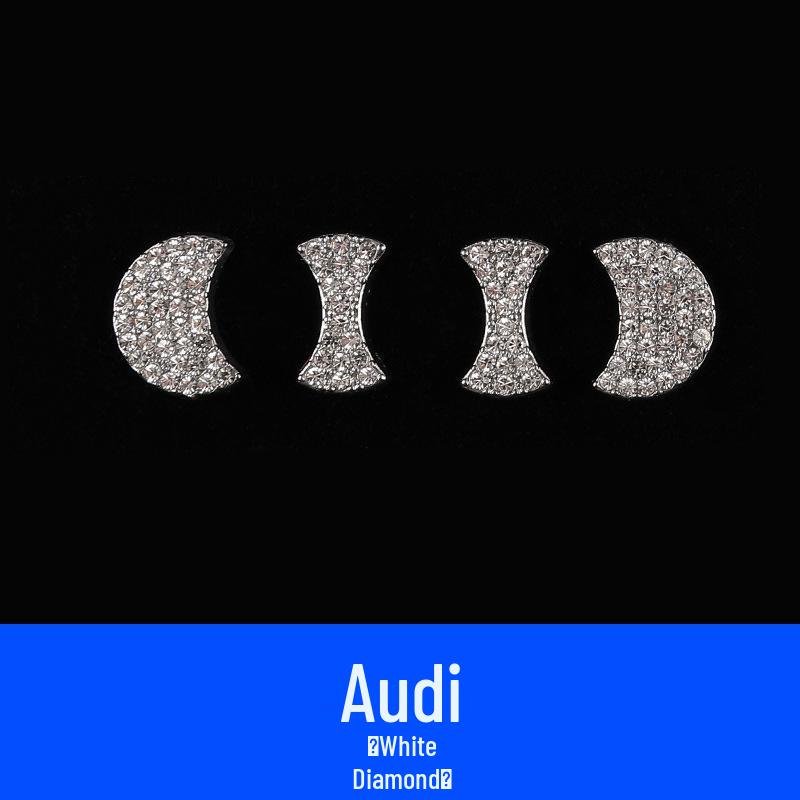 Наклейка со стразами на логотип руля - Стильное украшение салона автомобиля