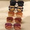 New Fashion Sunglasses Women's Square Sunglasses Plain and Versatile Ins Simple Classic Sunglasses