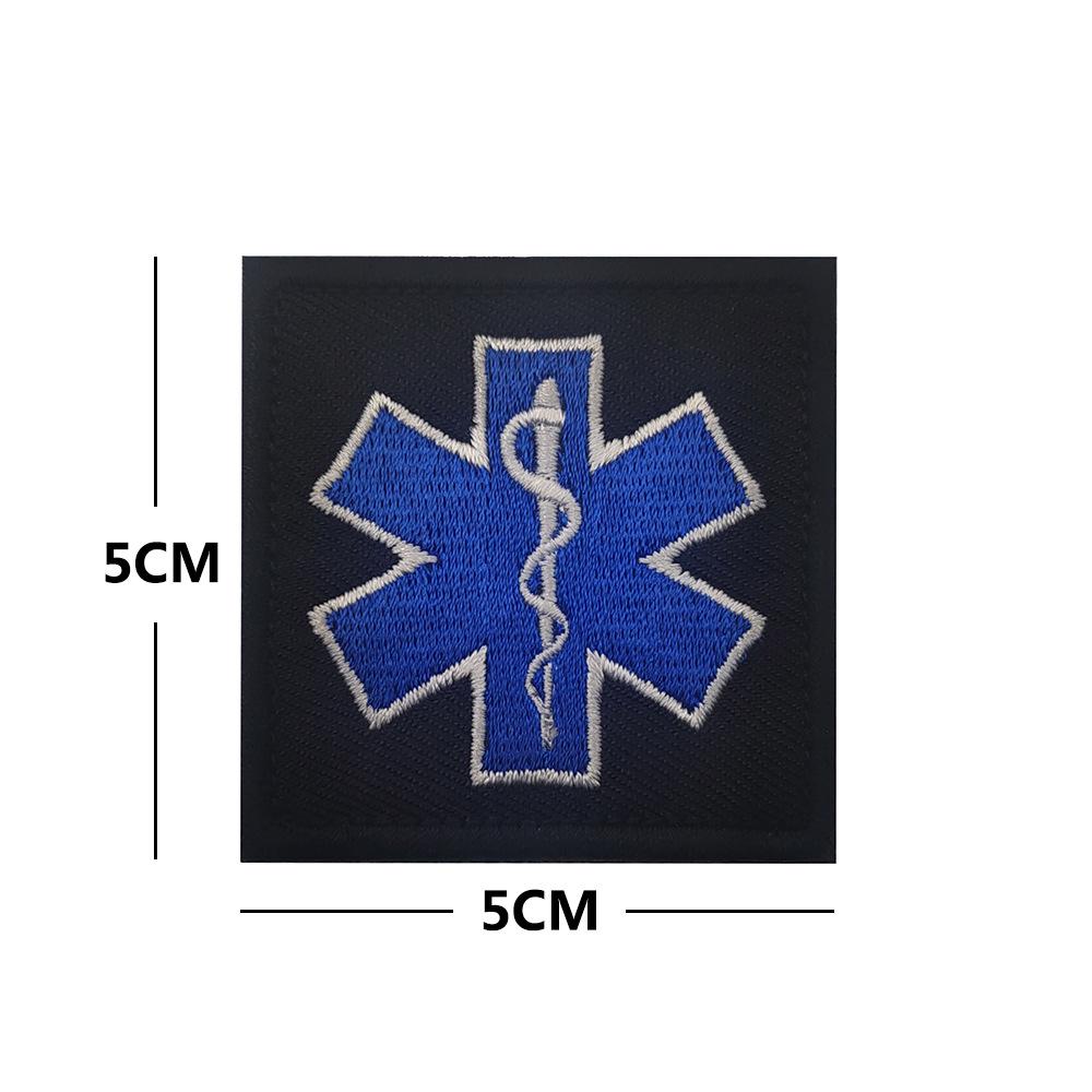 USA Star of Life EMT Paramedic Rescue Embroidered Velcro Arm Patch