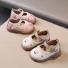 Модная детская обувь Весна Новая детская кожаная обувь Простая детская обувь принцессы Мягкая подошва Детская обувь Противоскользящая повседневная обувь для девочки