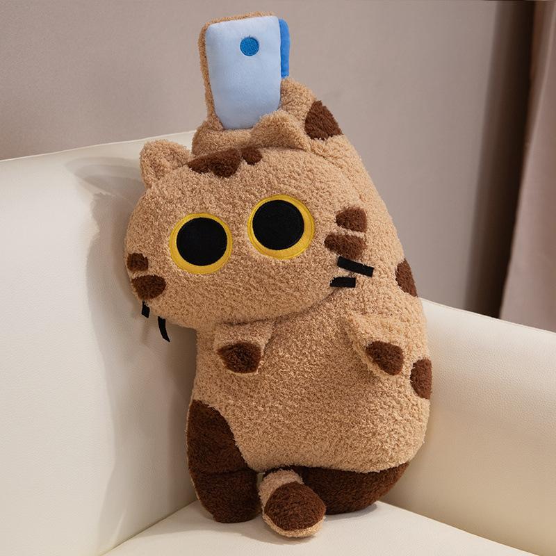 Креативная милая подушка-плед в виде кота-солнышка, плюшевая игрушка-кукла, кукла-кошка с тремя цветами, кукла для сопровождения и успокоения девочки