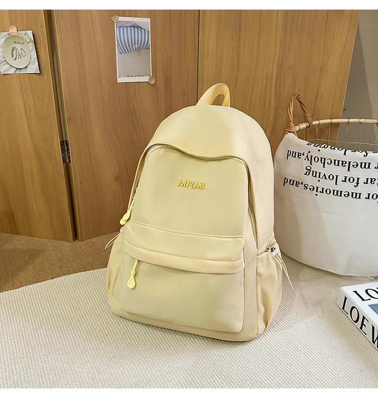 School Bag Niche Design Backpack Girls High Value Light Color School Bag Elementary School Students Versatile Large Capacity Backpack