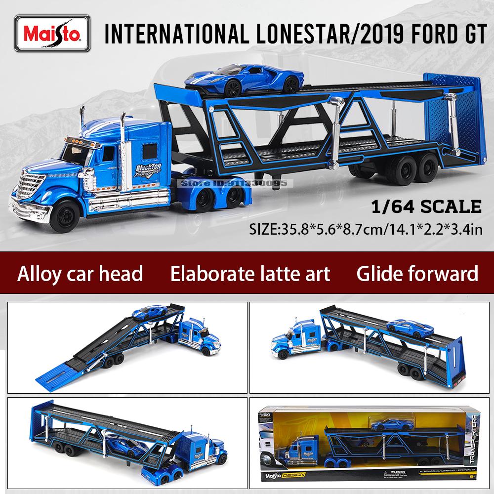 Майсто 1:64 MACK Anthem LoneStar UP Транспорт Литье Производство Прицеп Модель Симуляция Модель Коллекция Автомобилей из Сплава