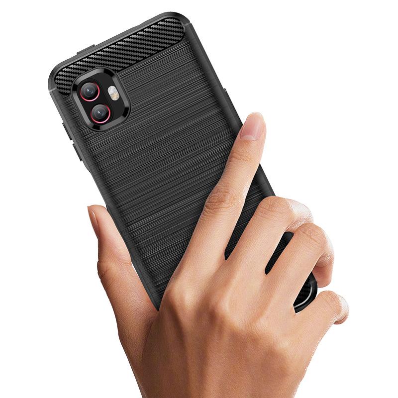 Suitable for Samsung Xcover6Pro phone case Xcover Pro2 protective cover, brushed soft silicone, full protection, anti-drop