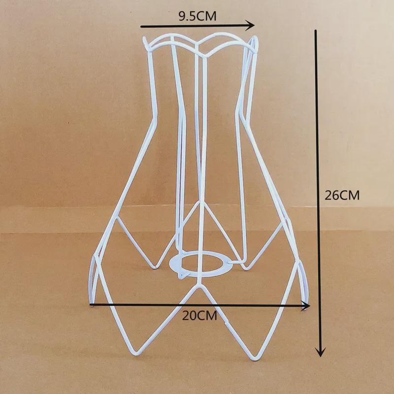 Рамка абажура из плетеной веревки своими руками: Круглая и квадратная железная фурнитура для настольных ламп