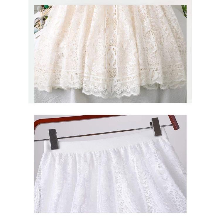 Юбка-полуюбка с вышивкой жаккардового цвета, женская весенняя юбка А-силуэта средней длины с высокой талией