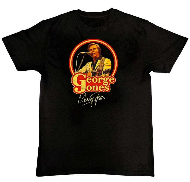 Signed George Jones Country Music Retro Unisex T-Shirt