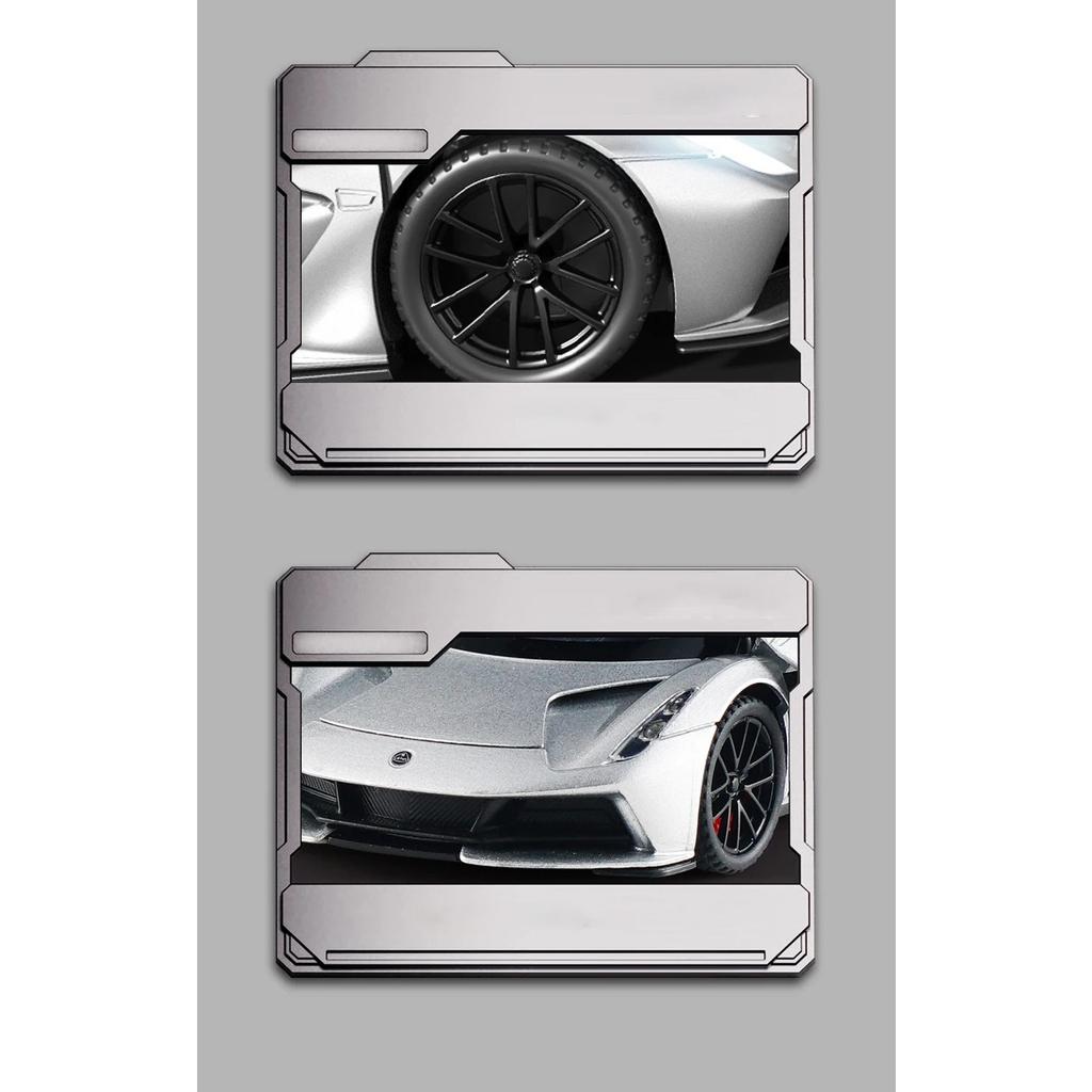 1/32 Lotus Evija Supercar Alloy Muscle Car Model Sound and Light Pull Back Children's Toy Collectibles Birthday Gift