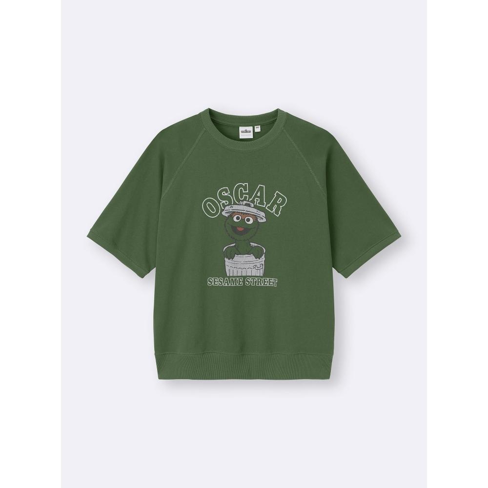 GU by Uniqlo Футболка с 5 рукавами Улица Сезам