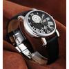 [Ticento]Men’s Automatic Leather Watch TS50021WTB DUAL, Korean Luxury Watches