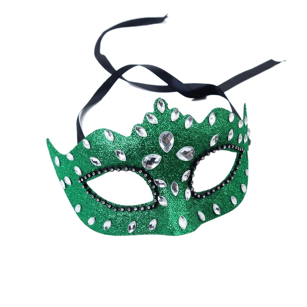 Women's Glitter Masquerade Half Face with Embellishment for Party,