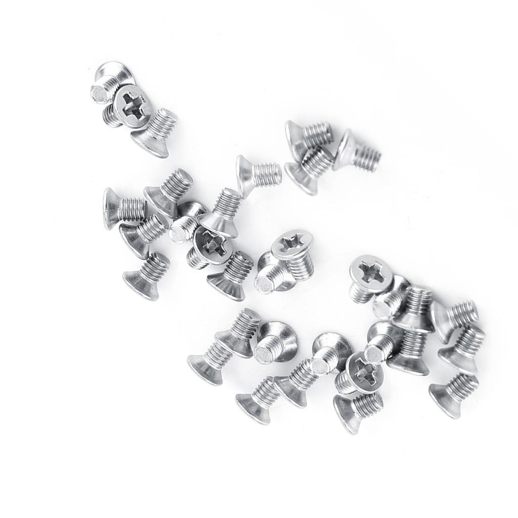 100Pcs Bag 9Types M3 Flat Head Stainless Steel SS304 Machine Countersunk Screw Bolt Fastener
