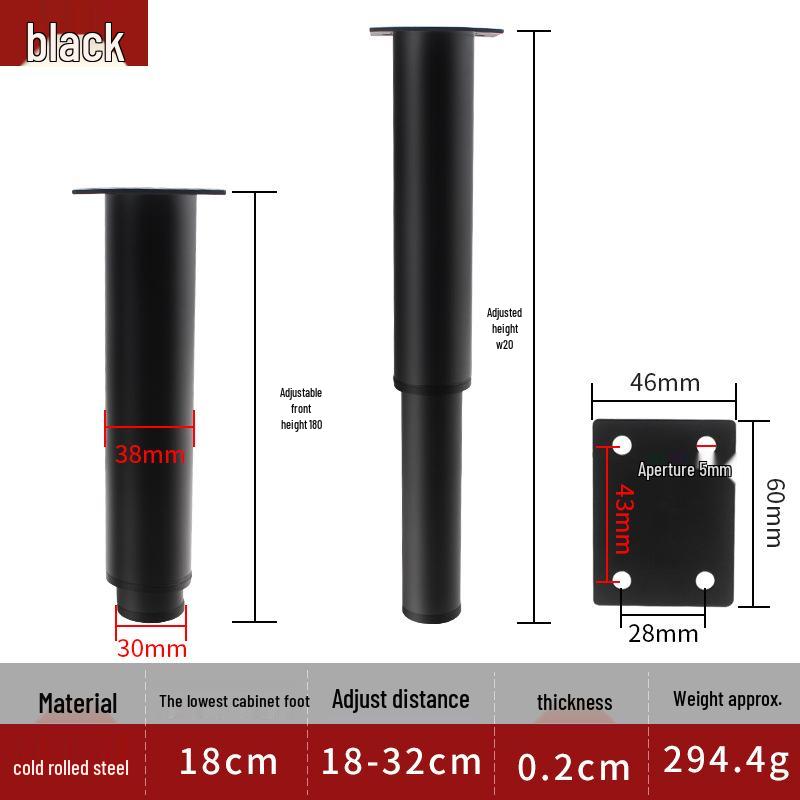 Adjustable Furniture Legs: Coffee Table, Sofa, TV Cabinet, Bed, and Telescopic Support Legs.