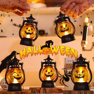 DIY Подвесной Хэллоуин Светодиодный Фонарь-Тыква Призрак Лампа Страшные Свечи Украшения для Дома Реквизит Ужасов Детская Игрушка Хэллоуин