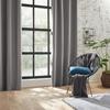 Rideau occultant gris 140x260cm - Atmosphera createur d'interieur
