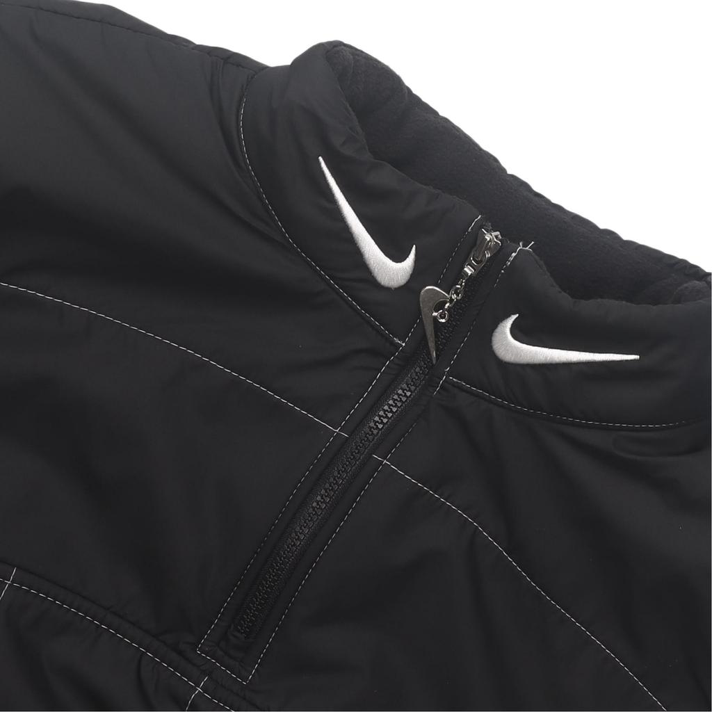 Nike Спортивная флисовая теплая сплайсированная короткая свободная куртка женская куртка черного цвета DD5613-010