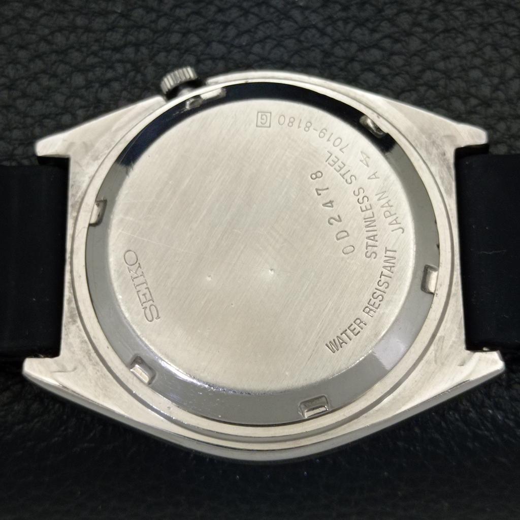 Б/У винтажные мужские часы SEIKO 5 AUTOMATIC 7019A из Японии с черным циферблатом a434967-2 R122-a434967