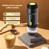 Portable Italian Capsule Coffee Machine Electric Wireless Heating Coffee Machine Travel Coffee Maker for Car Home Camping Travel