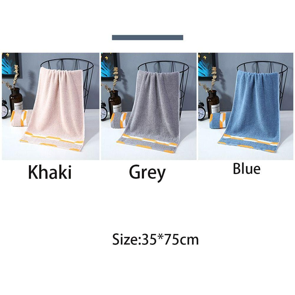 Хлопковое полотенце для лица Мягкое полотенце Взрослое Сплайсинг Вышивка Утолщенное Впитываемость Пляжные полотенца Банное полотенце