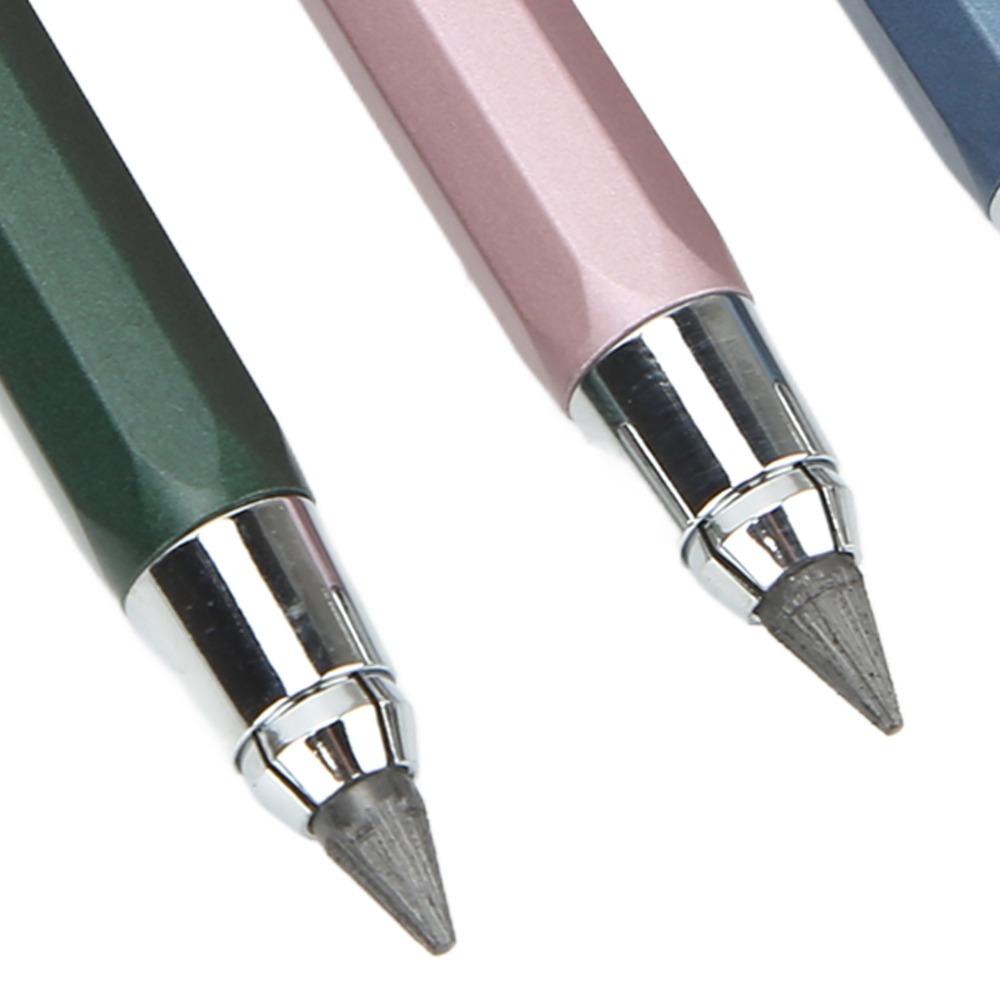 3pcs 5.6mm Lead Mechanical Carpenter Pencil Automatic Clutch Pencil Art Sketching